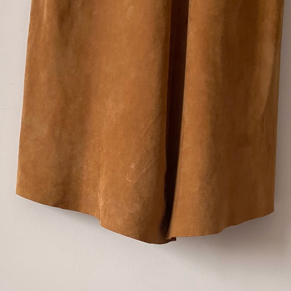 Suede sleeveless beaded midi dress - Picture 10 of 15